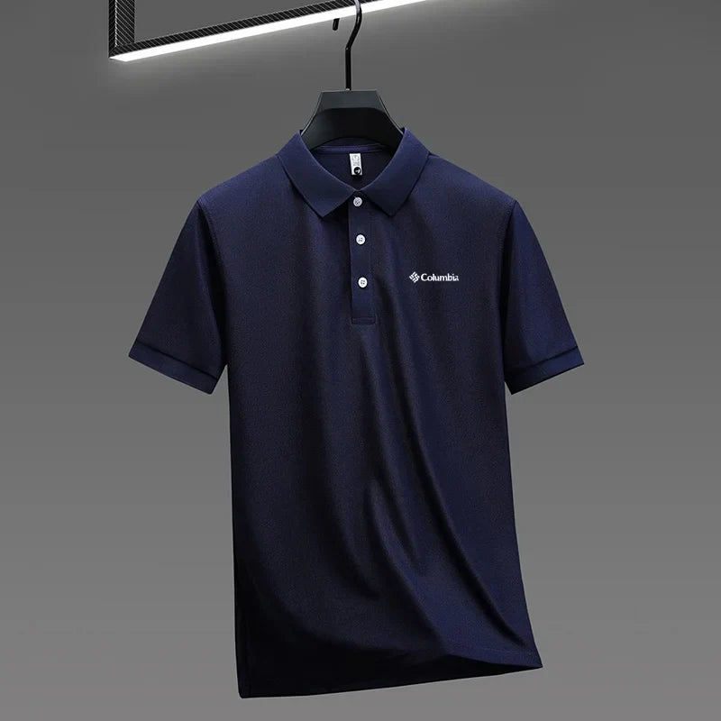 High End Brand New Men's Lapel Polo Shirt Summer Exquisite Letter Print Short Sleeve T-Shirt Business Leisure Fashion Men's Wear
