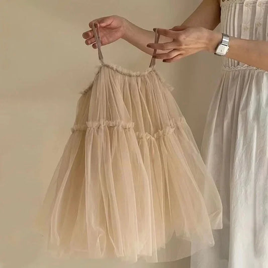 Baby Girls Dress Summer Toddler Kids Lace Mesh Dresses Baby Tutu Dresses Children Birthday Party Dress Girl Clothes