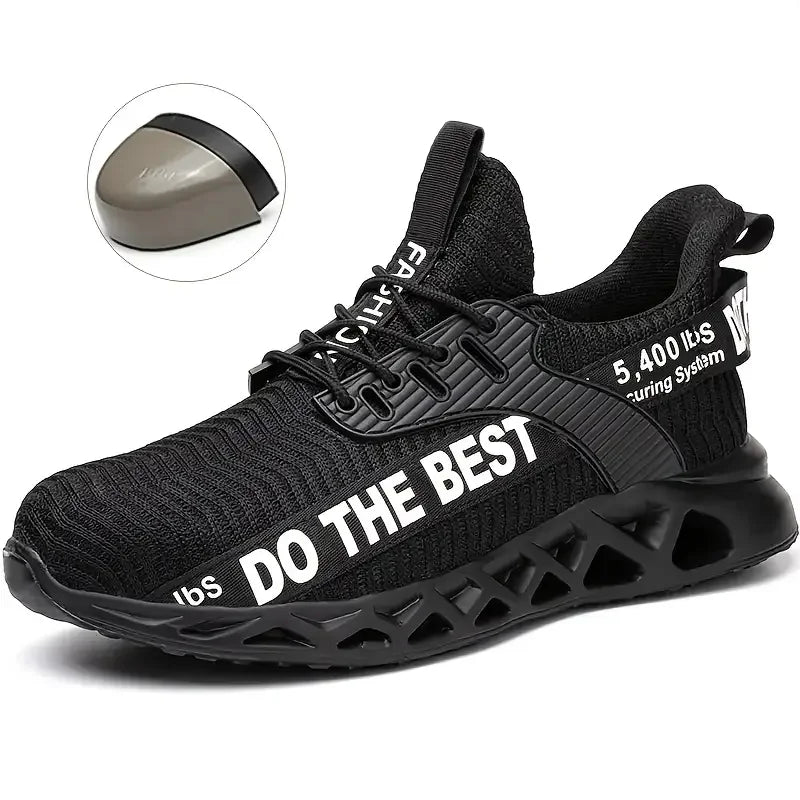 Indestructible Steel Toe Shoes for Men Women Anti-Puncture Work Shoes Comfortable Breathable Work Safety Protective Sneakers