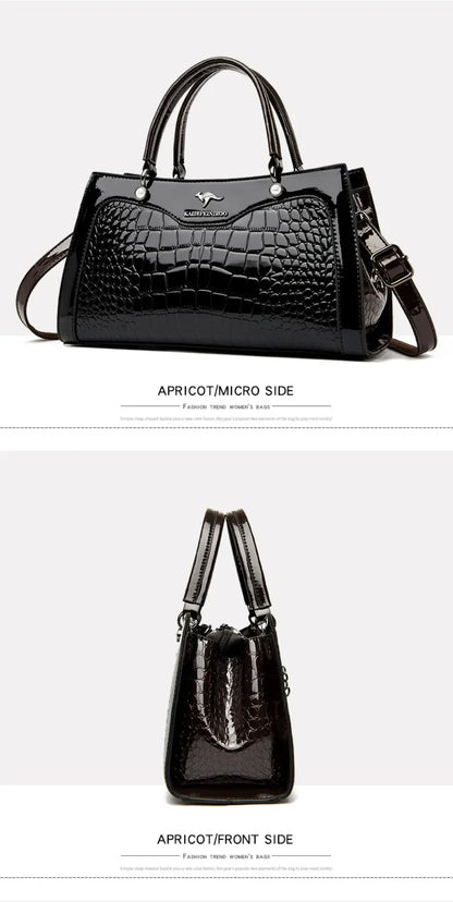 2024 Genuine High Quality  Luxury Handbag Designer Crossbody Bags for Women  Fashion Crocodile Pattern  Shoulder Bag Totes Bags