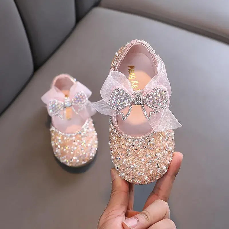 Girls Princess Shoes Children Party Dance Shoes Student Spring Autumn New Flats Kids Performance Shoes