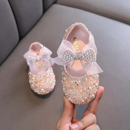 Girls Princess Shoes Children Party Dance Shoes Student Spring Autumn New Flats Kids Performance Shoes