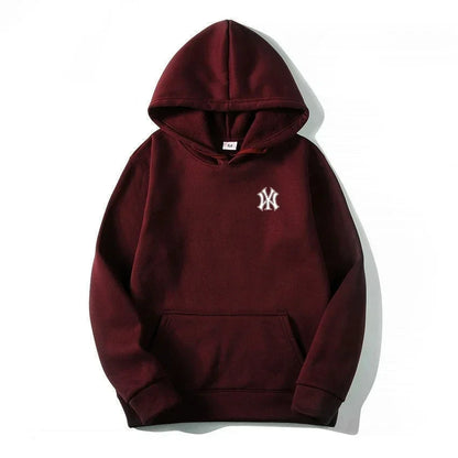 Men's and Women's Casual Fashion Trend Fleece Hooded Hoodies Spring Fall Outdoor Sweatshirt Popular Font Print Pullovers Coat
