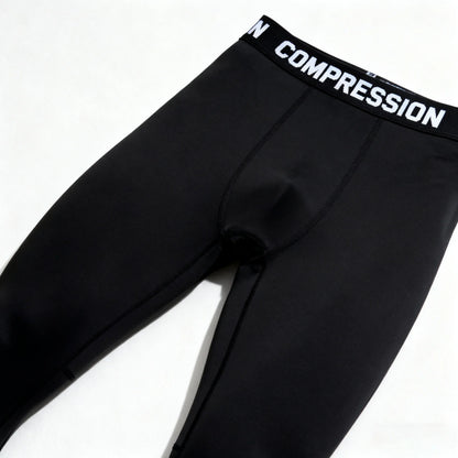 Men's Compression Leggings High Elastic Quick Dry Breathable Sports Base Layer for Gym Running Basketball Workout