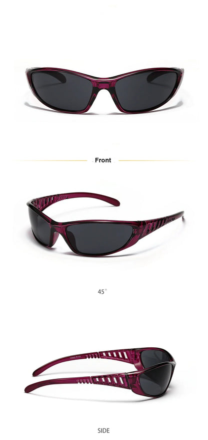 Silver Sunglasses Color Hollowed Out Future Sense Of Technology Hot Girls Net Red Sunglasses Women Sunglasses Trendy Men