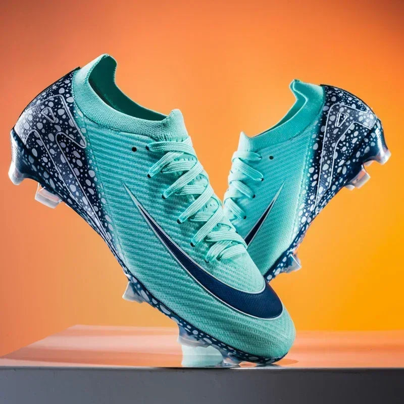New Men Football Boots Professional Boys Soccer Shoes Ankle Sports Shoes Non-Slip TF/FG Match Sneakers Unisex Comfortable