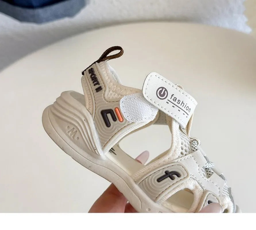 2026 Summer New Style Boys' and Girls' Sandals, with mesh design, providing dry and breathable comfort and anti-slip soles.