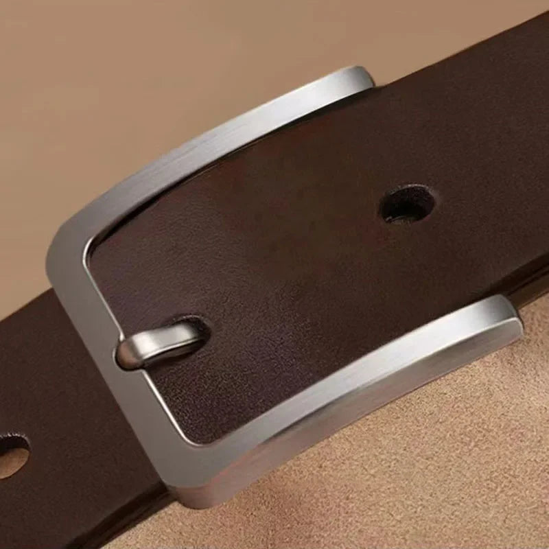 Male Famous Brand Luxury Designer PU Leather Jeans Belts for Men Pin Adjustable Alloy Buckle Waist Straps Belt 105cm 120cm 125cm
