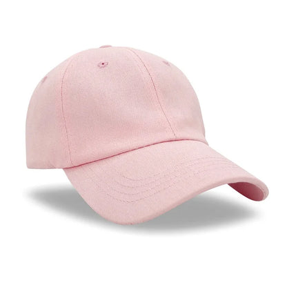 Custom Logo Hat For Women Men Soft Top Cotton Baseball Cap Adult Outdoor Adjustable Dad Hats Snapback Hat Summer Sports Sun Cap
