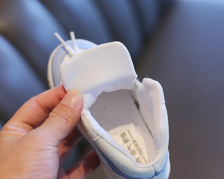 Children Tennis Shoes High-top Sports Shoes for Girls Fashion Causal Kids School Boys Basketball Shoes Breathable Soft Sneakers