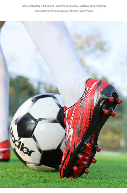 Outdoor Children's Football Shoes Low-cut Kids Soccer Shoes Sports Shoes Comfy Non-Slip Training Shoes For Boys Futsal Sneakers