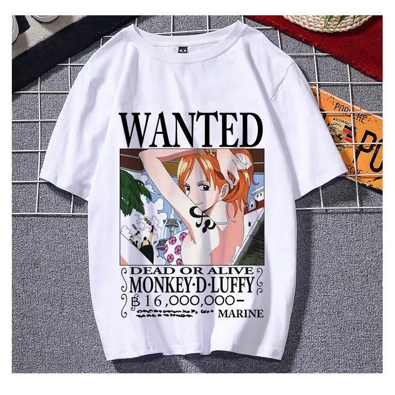 ONE T-shirt Luffy Sauron Tide Brand Peripheral Clothes Men's and Women's Summer Loose Short-sleeved Sports and Leisure Top PIECE