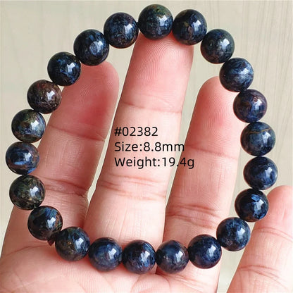 Natural Blue Pietersite Bracelet Women Men Beads Round Beads Chatoyant Cat Eye Fire Pietersite Namibia AAAAAA
