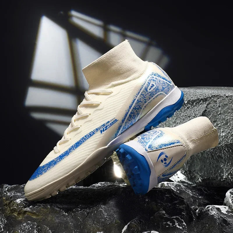 New Men Women Professional Football Boots Training Cleats Sport Sneakers Trainer Lightweight Grass Non-slip Match Soccer Shoes