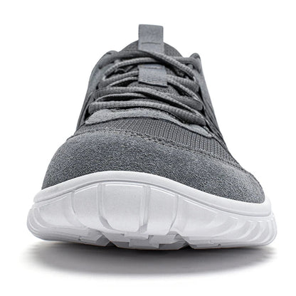 Unisex Wide Toe Sneakers Mesh Breathable Walking Shoes Non Slip Lace Up Sneakers