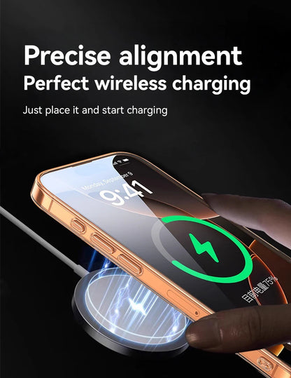 Joyroom for iPhone 17 pro Max Clear Case Compatible with Magsafe Anti-Yellow Magnetic Phone Hard Transparent Case for iPhone 17