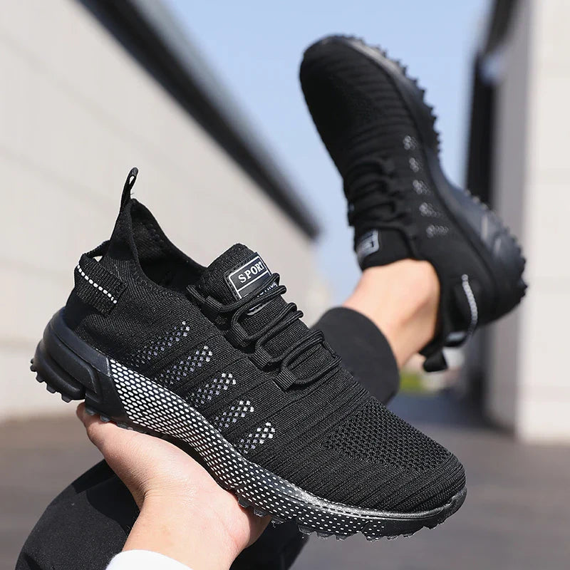 Men Casual Sneakers Mesh Lightweight Breathable Soft Soled Running Shoes Slip-on Male Flats Loafers Shoe Trainers