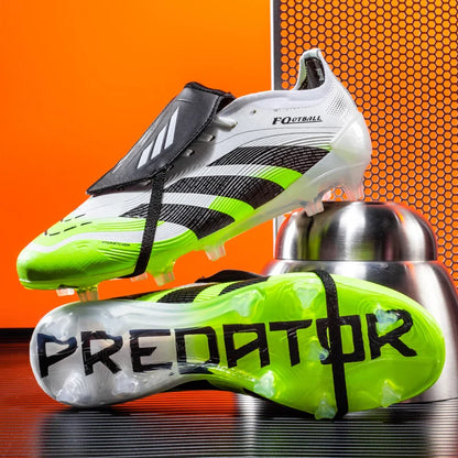 Trendy Colorblock Football Boots Wear Resistant Bottom Anti Slip Firm Studs Outdoor Sports Leisure Training Sneakers
