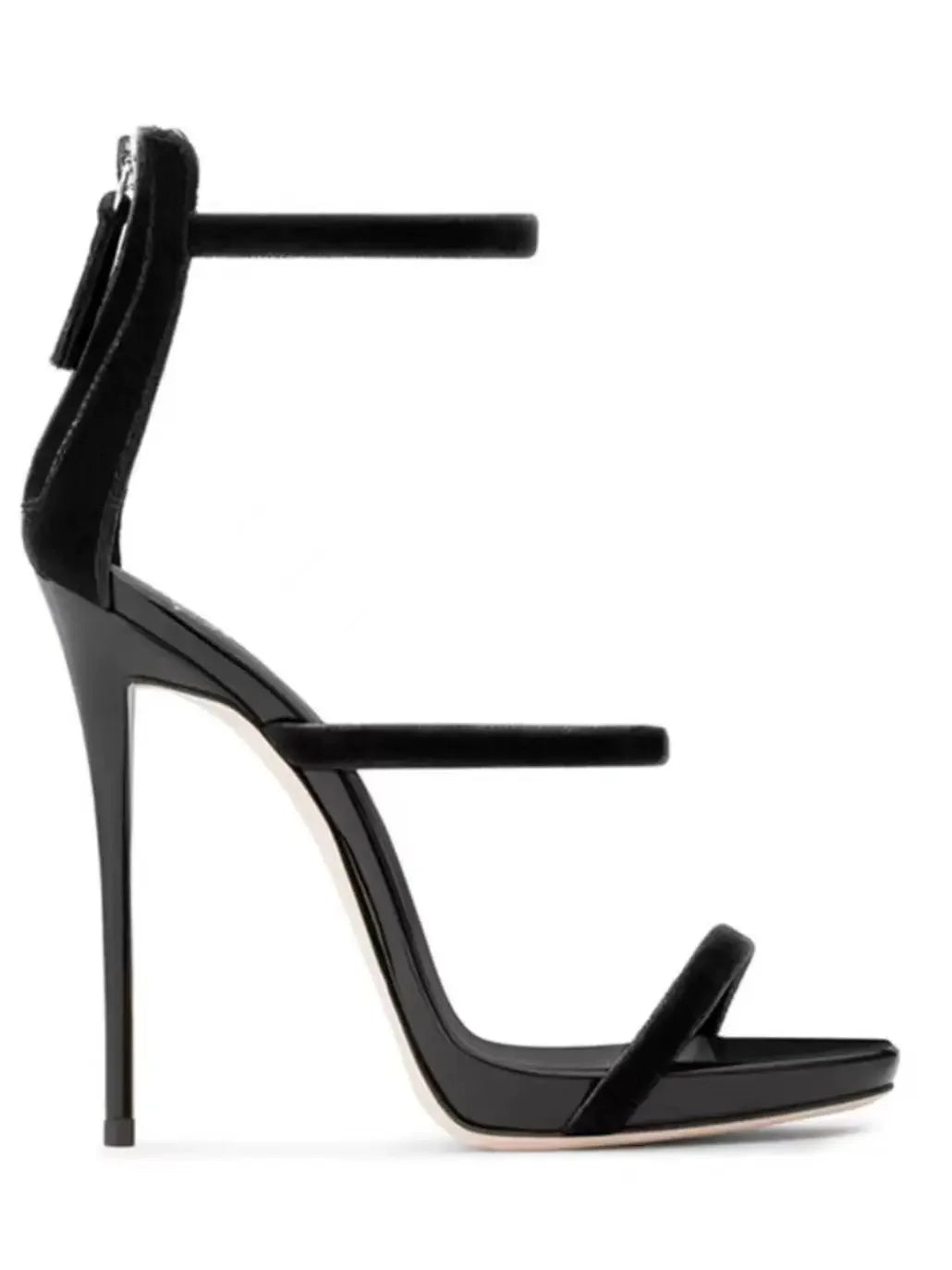Fashion Women Shoes 2024 New High Heels Women's Slim Heels Summer Sexy Walk Hentian High Line Black High Heel Sandals