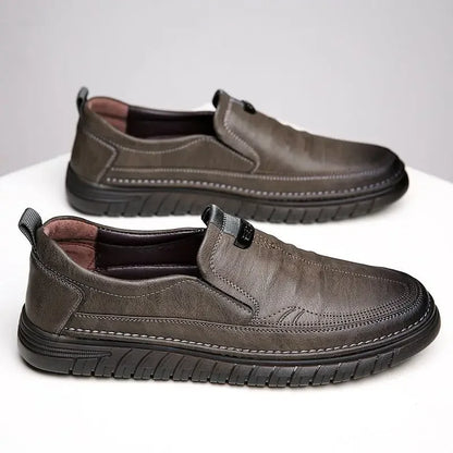 Mocassim Penny Retrô Couro Bovino Genuíno Sapatos Clássicos Costura Confortável Masculino Casual Slip-on Clube Festa Primavera Verão