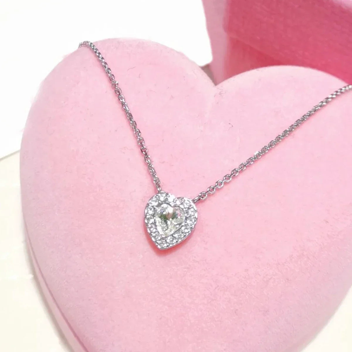 2025 New Trend Fine Wedding Jewelry Set Charm Silver Heart shaped Crystal Luxury Pearl Necklace Earrings Romantic Gift for Women