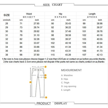 Calça Jeans Masculina Coreana Macia Elástica Slim Fit Negócios Casual Reta Jeans Clássica Marca Azul Lavado Cinza