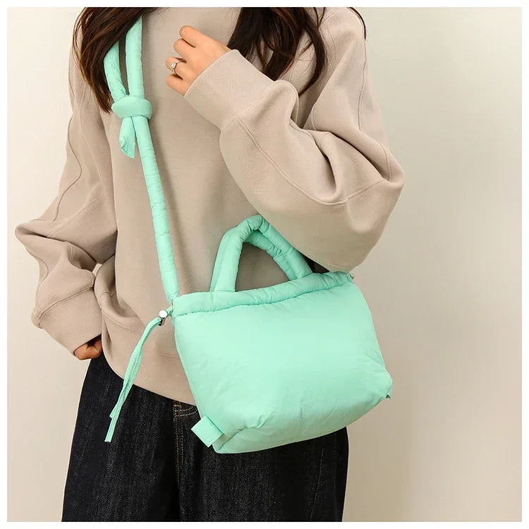 Colorful Nylon Small Square Shoulder and Crossbody Bags Super Cool Simple Versatile Handbags for Women 2024 Casual Hot Sale