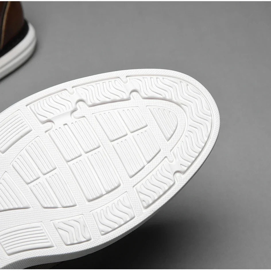 Genuine Leather Dress Shoes Comfy Men Casual Shoes Smart Business Work Office Lace-up Men Shoes
