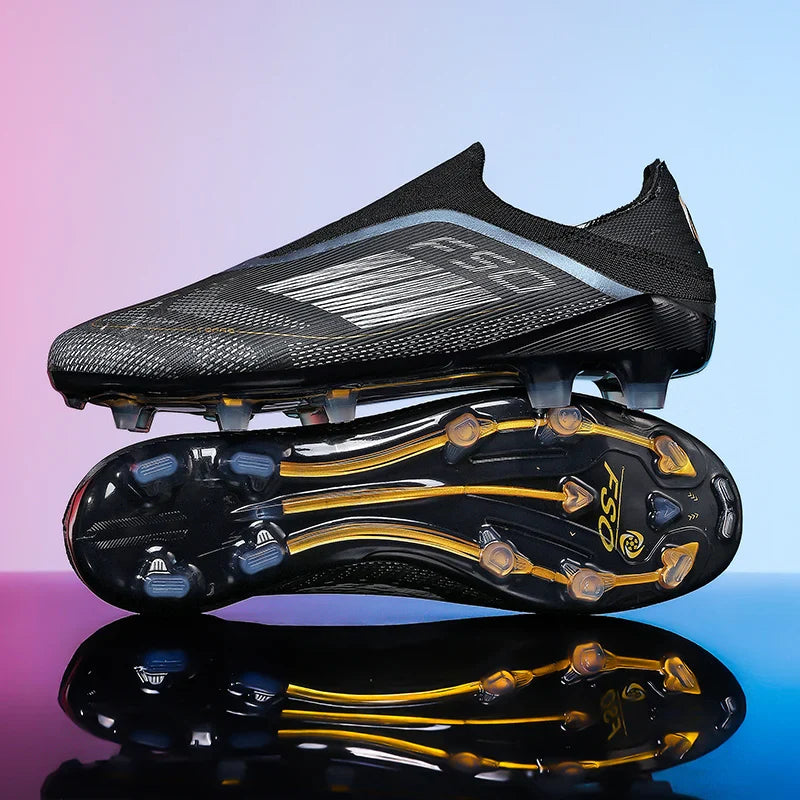 New Men Football Boots Training Soccer Shoes Match Adult Cleats Outdoor Sport Boys Breathable Non Slip Long Spikes Comfortable