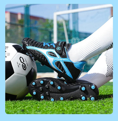 Kids Soccer Shoes Boys Grils Football Boots Non-Slip Training Indoor Outdoor Unisex Athletic Shoes Breathable Ultralight Sports