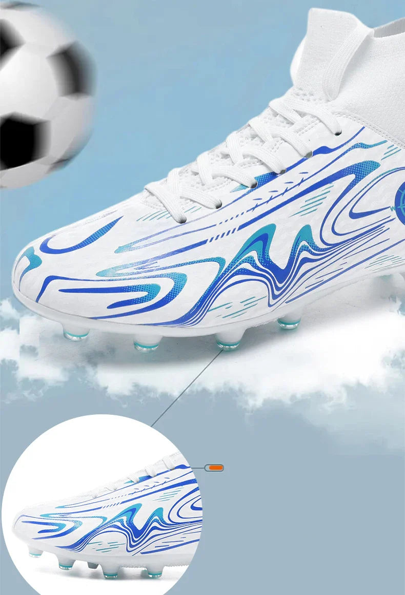Children Professional Soccer Boots Non-slip Kids Football Shoes Outdoor Sock Boys Sport Futsal Match Training Sport Sport Sneake