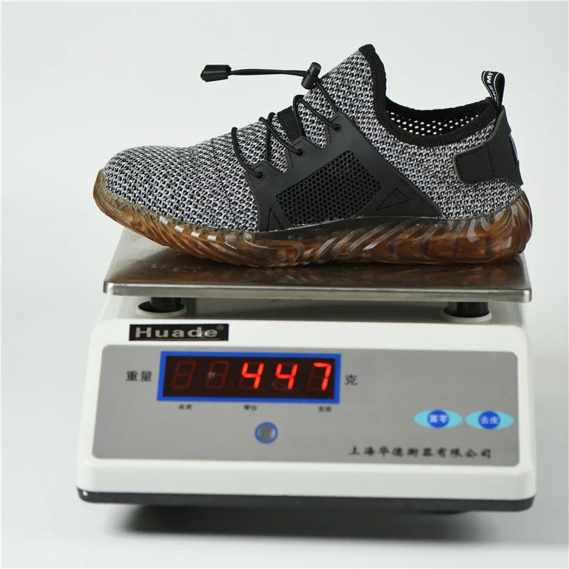 Safety Shoes Men With Steel Toe Cap Anti-smash Men Work Shoes Sneakers Light Puncture-Proof Indestructible Anti-smash Shoes