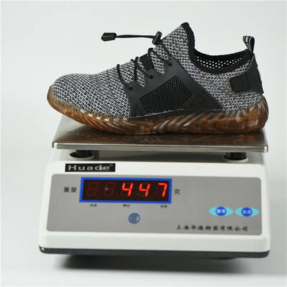 Safety Shoes Men With Steel Toe Cap Anti-smash Men Work Shoes Sneakers Light Puncture-Proof Indestructible Anti-smash Shoes