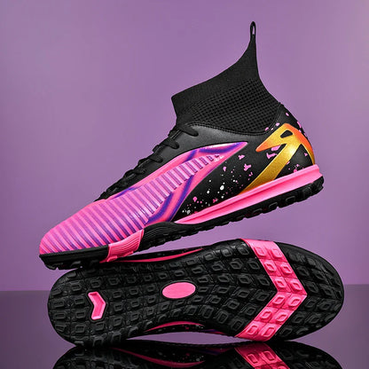 New Men Football Boots Sports Shoes Futsal High Ankle Soccer Shoes High-quality Indoor Non-Slip Outdoor Ultralight Non-Slip