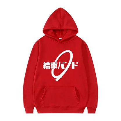 Hoodie Kessoku Band Logo Couples Hoodies Goto Hitori Ijichi Nijika Cospaly Oversized Long Sleeve Male