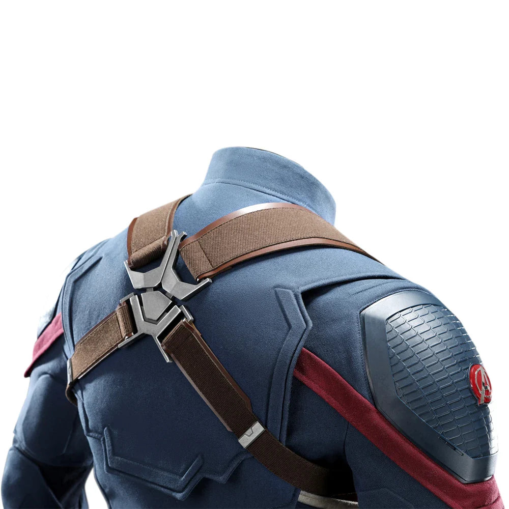 High Quality Adult Superhero Captain Steven Rogers Cosplay Costume Battle Uniform Costume  Halloween Carnival Helmet Boots