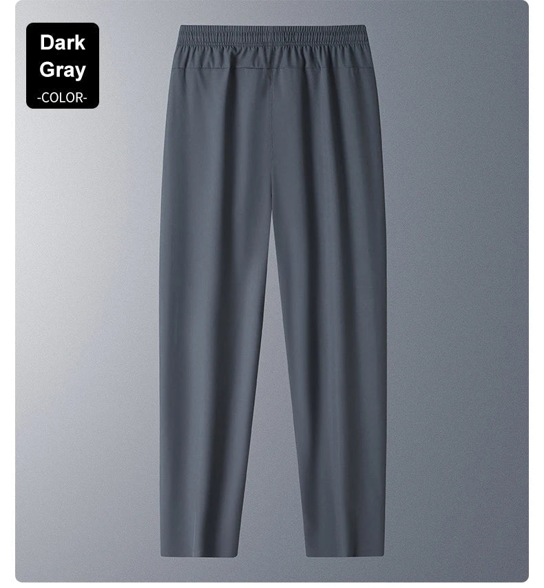 Running Pants Cooling Summer Ice Silk Pants Soft Stretchy Pant Loose Casual Quick-Dry Workout UV Protection Lightweight Trousers