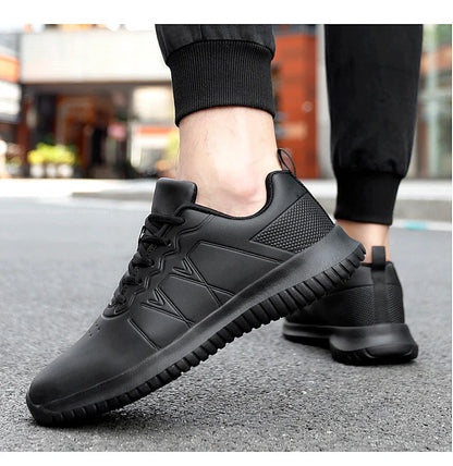 Casual Chef Shoes four Season new Lightweight Soft Sole Comfort Oil proof Men and Women's Chef Business Work Leather Shoe