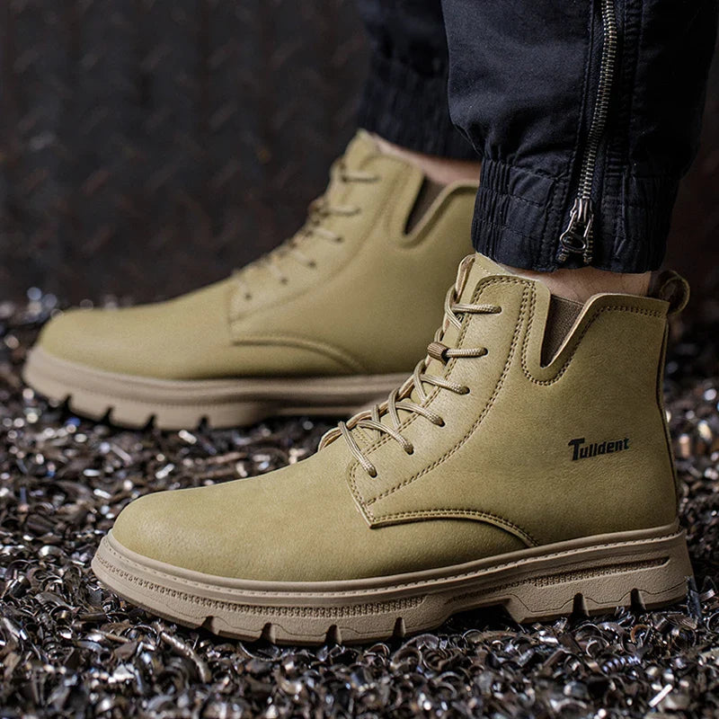 Men's protective shoes, safety shoes, steel-toe boots, anti-smashing and anti-puncture work shoes, tactical boots