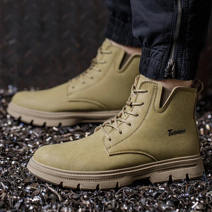 Men's protective shoes, safety shoes, steel-toe boots, anti-smashing and anti-puncture work shoes, tactical boots