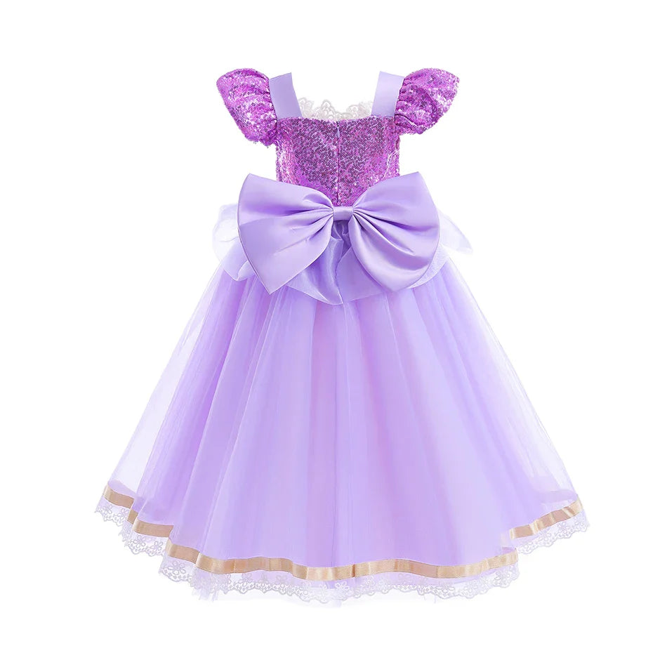Baby Rapunzel Cosplay Costume Girls Little Mermaid Aurora Disguise Kids Ariel Sleeping Beauty Christmas Dress Princess Fantasy