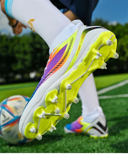 Mens Soccer Shoes TF/FG High Ankle Football Boots Kids Women Outdoor Sports Shoes Multicolor Training Match Athletic Sneakers