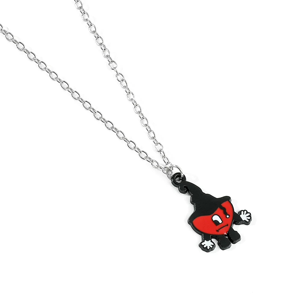 Rabbit Pendant Necklace Hip Hop Pop Singer Fans Gift Collar Jewelry Women Men Gift