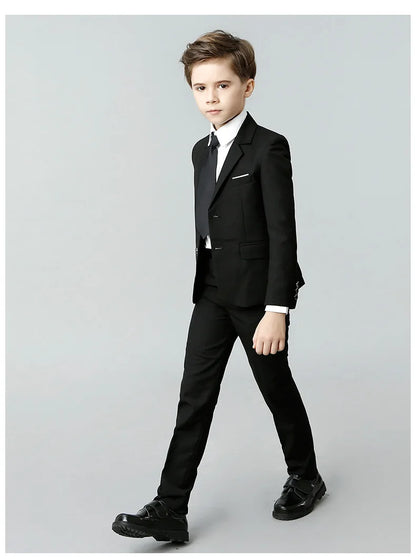 Spring Autumn Children Boy Wedding Suit Teenager Kids Formal Elegant Suits For Boy 1-14 Years Boys Suits Teens Suits Outfit Set