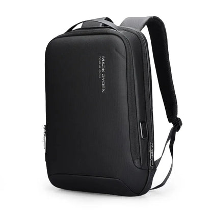 Slim Laptop Backpack for Men Business Minimalist Backpack YKK Zipper Scratch Resistant With USB