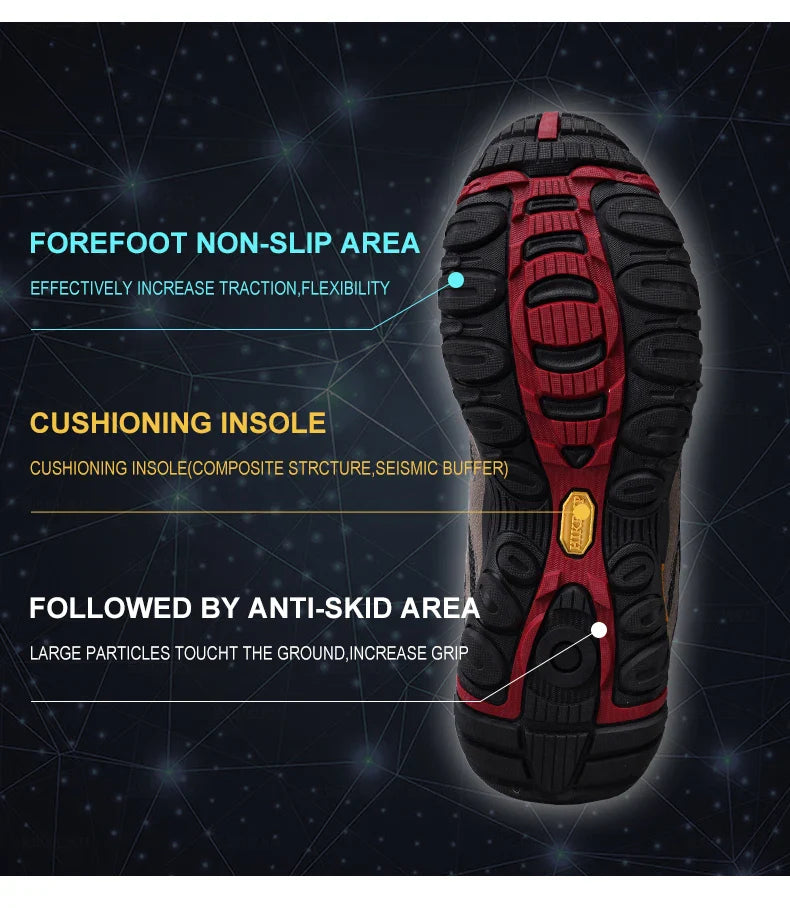 Men Shoes Breathable Splashproof Outdoor Hiking Shoes Mountain Climbing Sport Men Hunting Trekking Sneaker