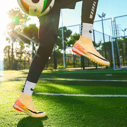 New Men Women Professional Football Boots Training Cleats Sport Sneakers Trainer Lightweight Grass Non-slip Match Soccer Shoes