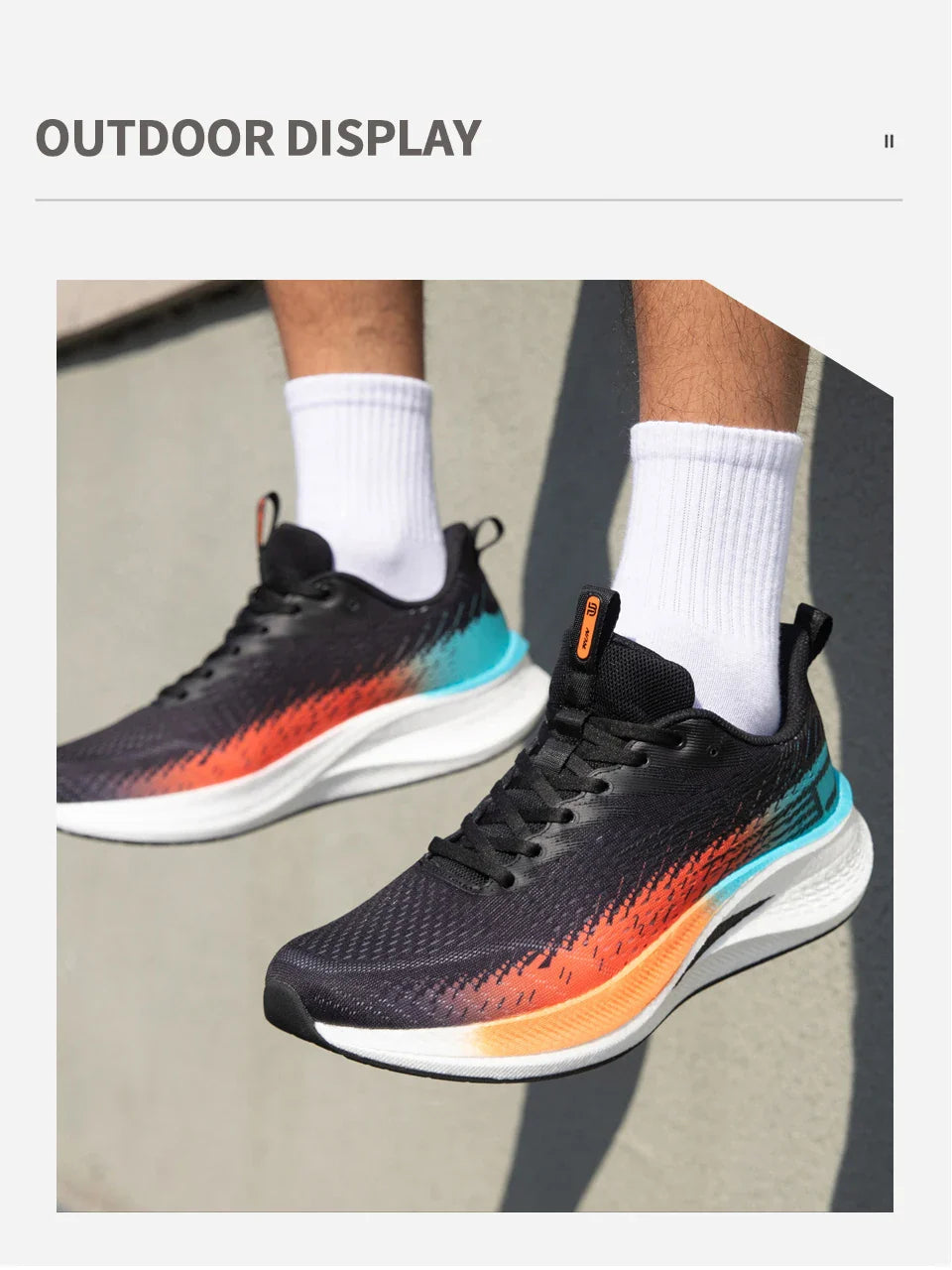 Men Jogging Sports Shoes Carbon Plate Professional Cushioning Sneakers Male Outdoor Breathable Non Slip Running Shoes