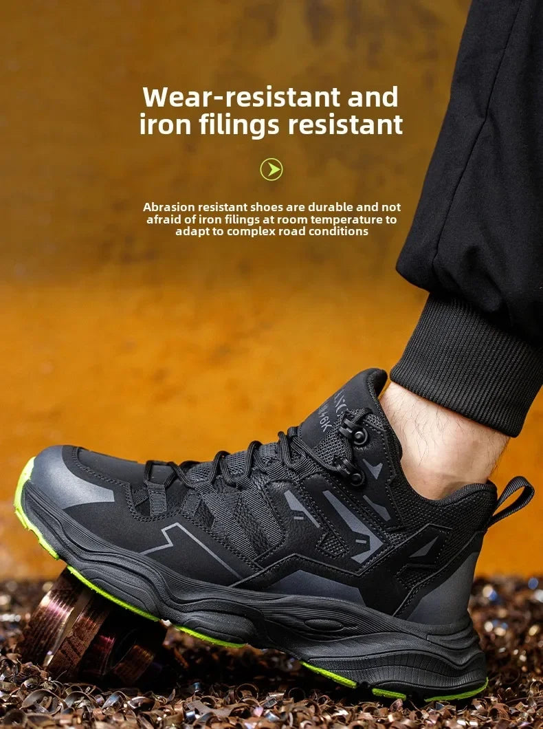 Work Sneakers Steel Toe Shoes Puncture-Proof Work Shoes Boots Fashion Indestructible Footwear Security Men Safety Shoes