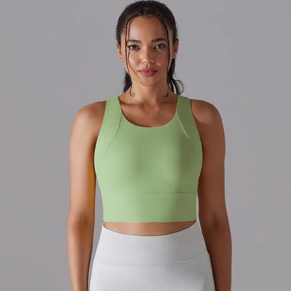 Nylon Sexy Women's Sports Bra Top Women Tight Elastic Gym Sport Yoga Bras Crop Top Yoga Clothes Stretch Women Sports Underwear